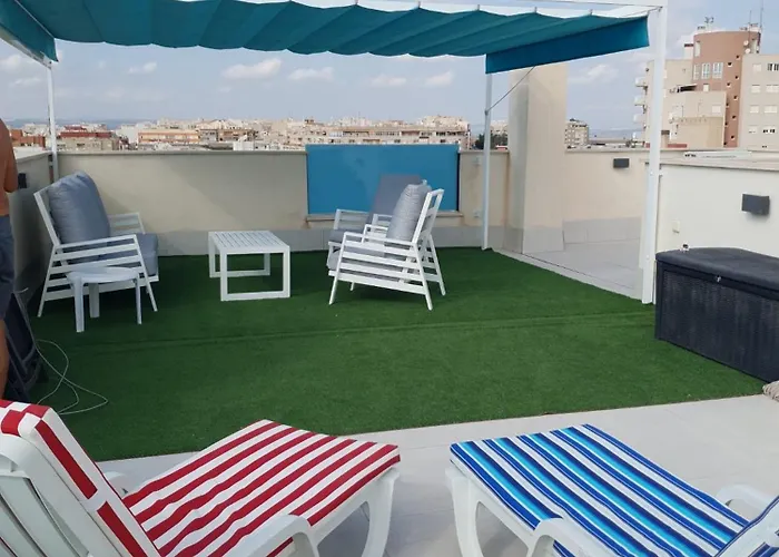 Penthouse Center Torrevieja, Private Terrace, Near The Beach